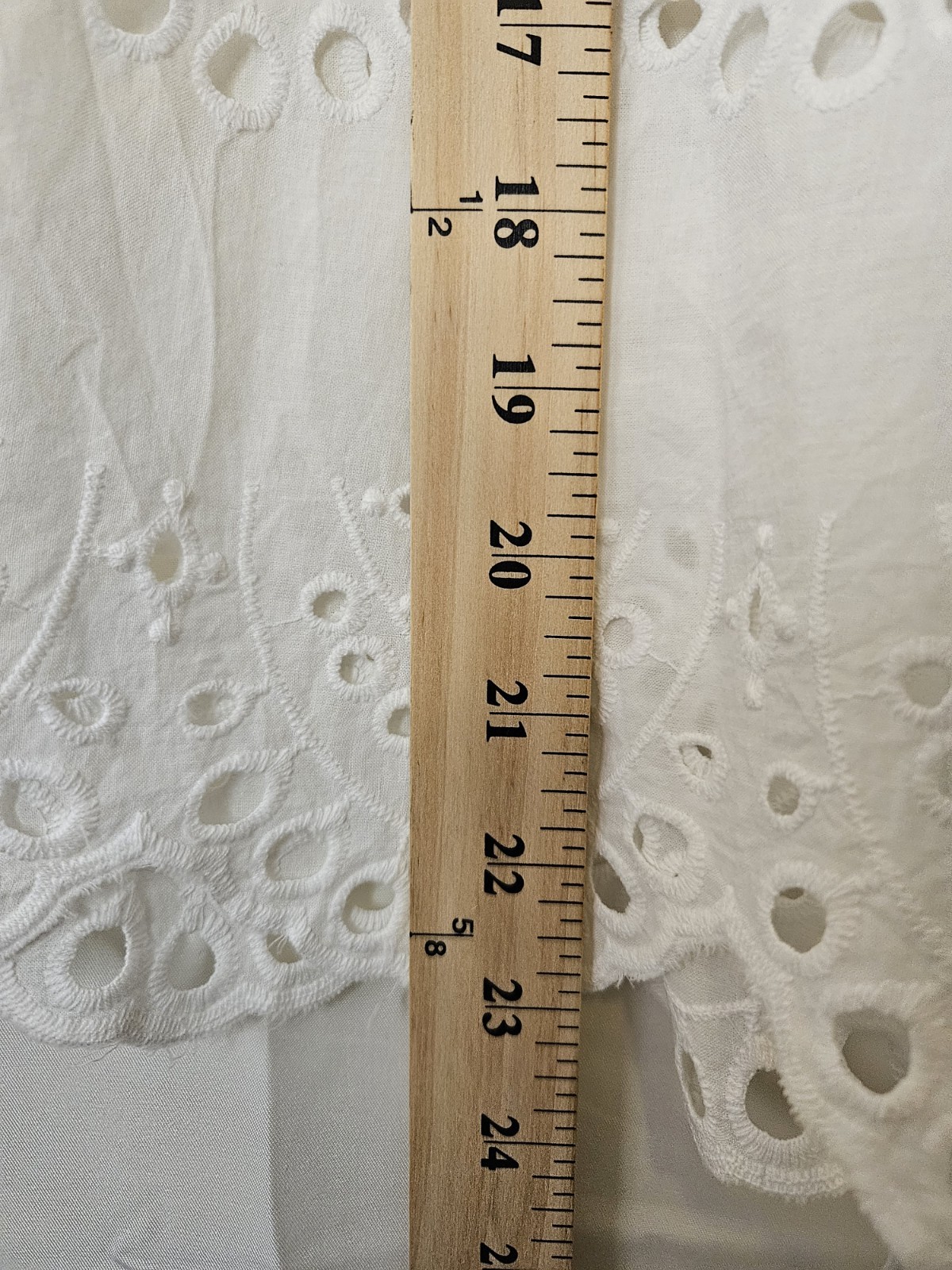 Adiva White Embroidered Eyelet Button-Down Shirt