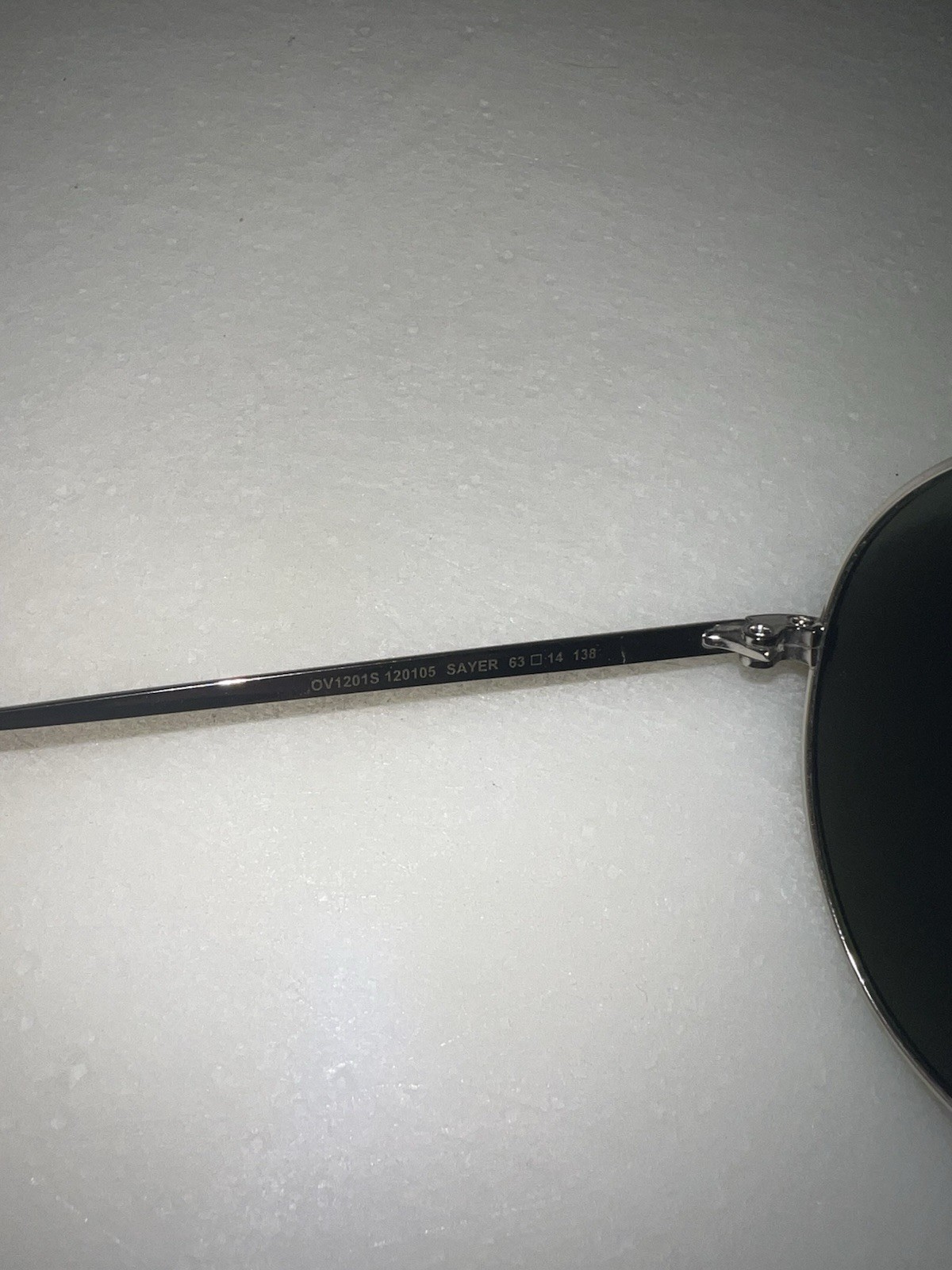 Oliver Peoples Sayer Sunglasses | Silver Frame Blue Mirror Lens OV1201S 63mm