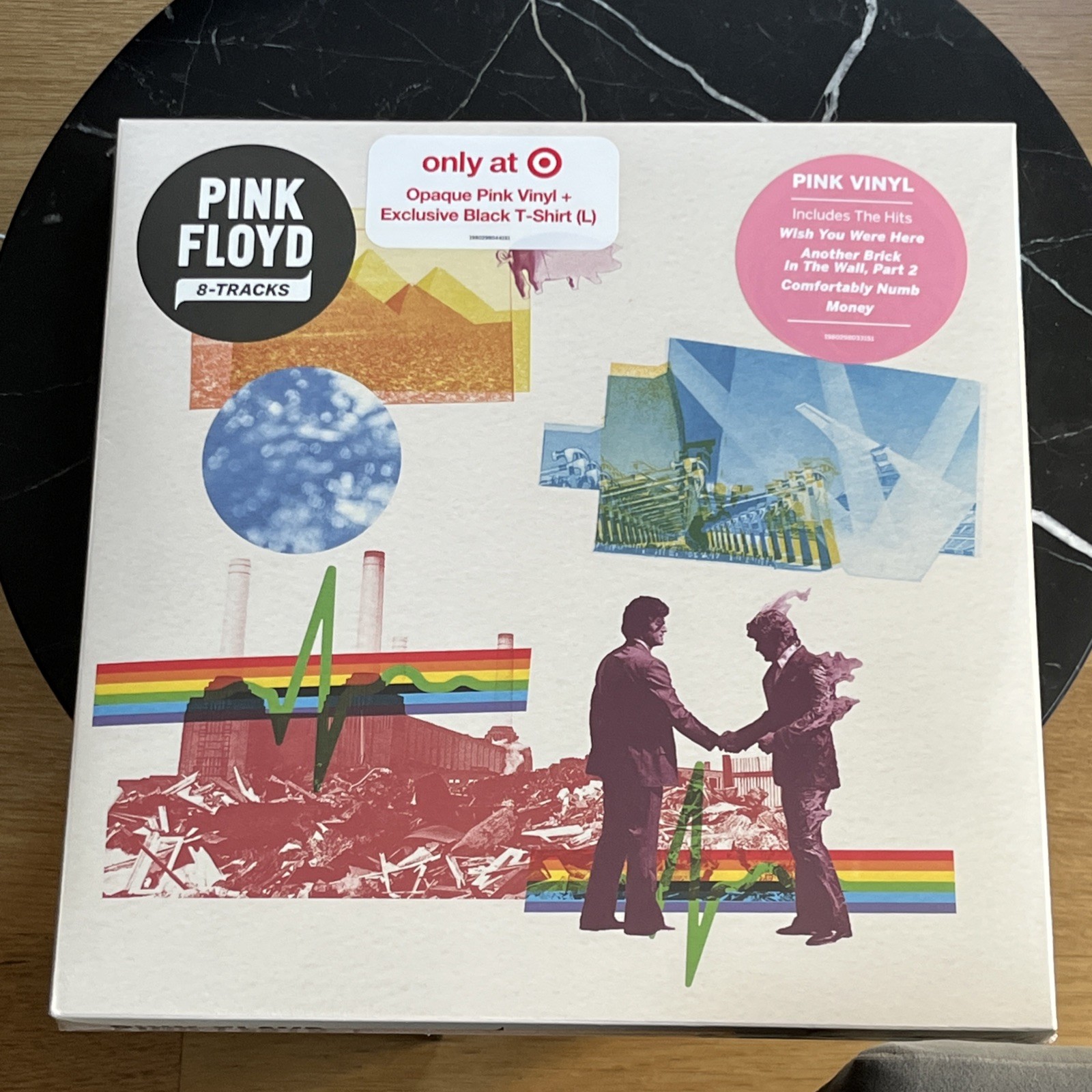 Pink Floyd 8-Tracks Target Exclusive Pink Vinyl + Large T-Shirt Boxset New 2026