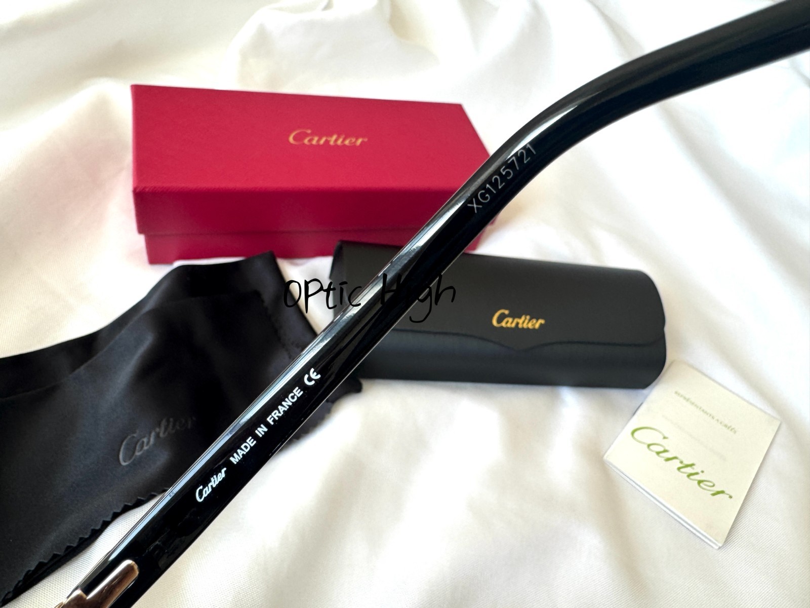 Cartier Men’s Rimless Sunglasses Gold CT0273S France w/ Box Case