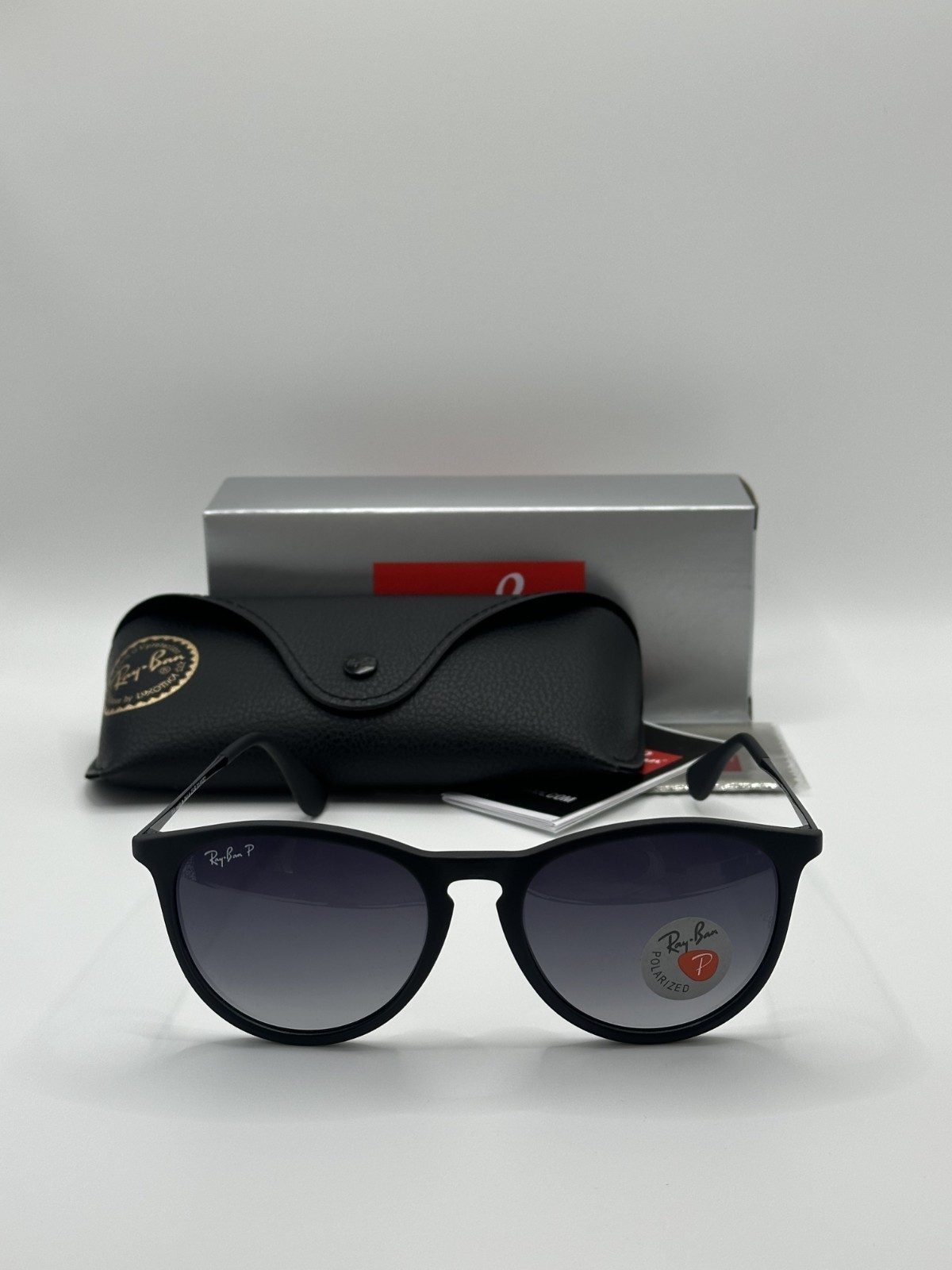 Ray-Ban RB4171 622/T3 Erika Polarized Gradient Lens Rubber Matte Black 54mm
