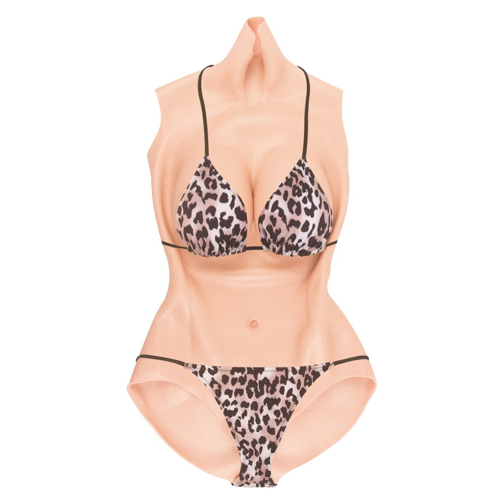 No Oil Silicone Full Bodysuit E Cup Breast Forms Body Suit For Crossdresser US