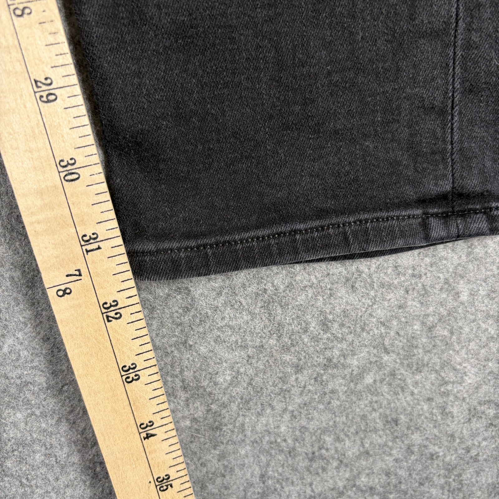 Hudson Zack Skinny Jeans Mens 38×32 Black Stretch Denim Charcoal Wash Pants