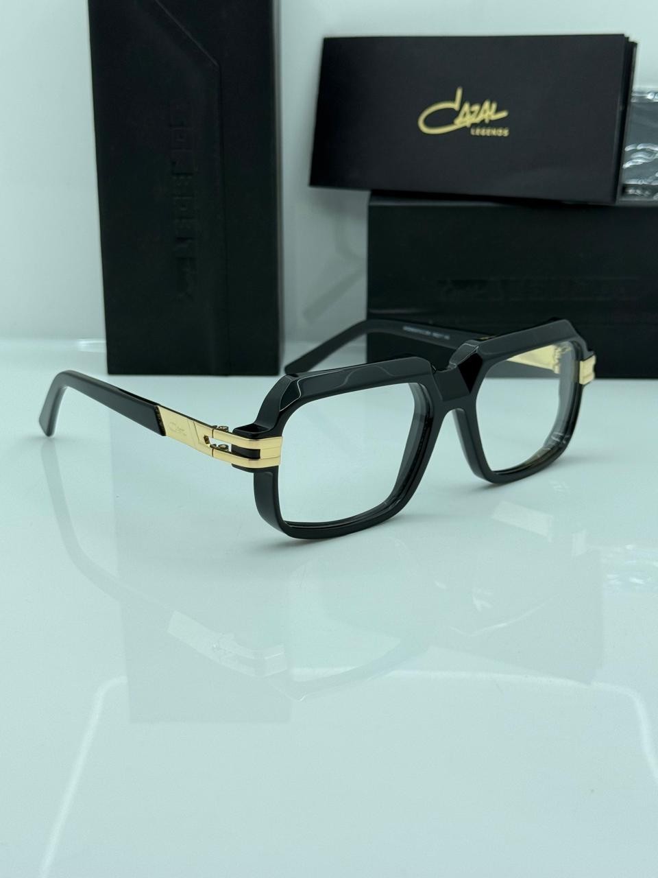 Cazal Legends Glasses Square Frame Shiny Black FAST SHIPPING