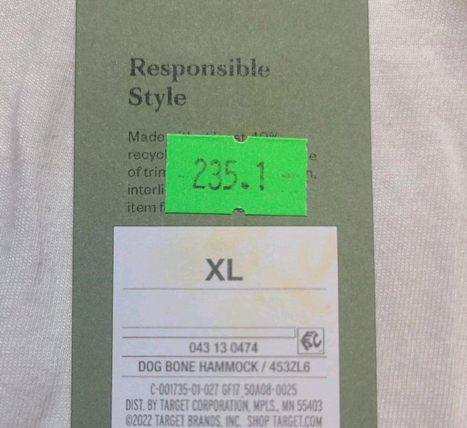 Men’s Printed Graphic T-Shirt Goodfellow & Co lvory/Tree Size XL
