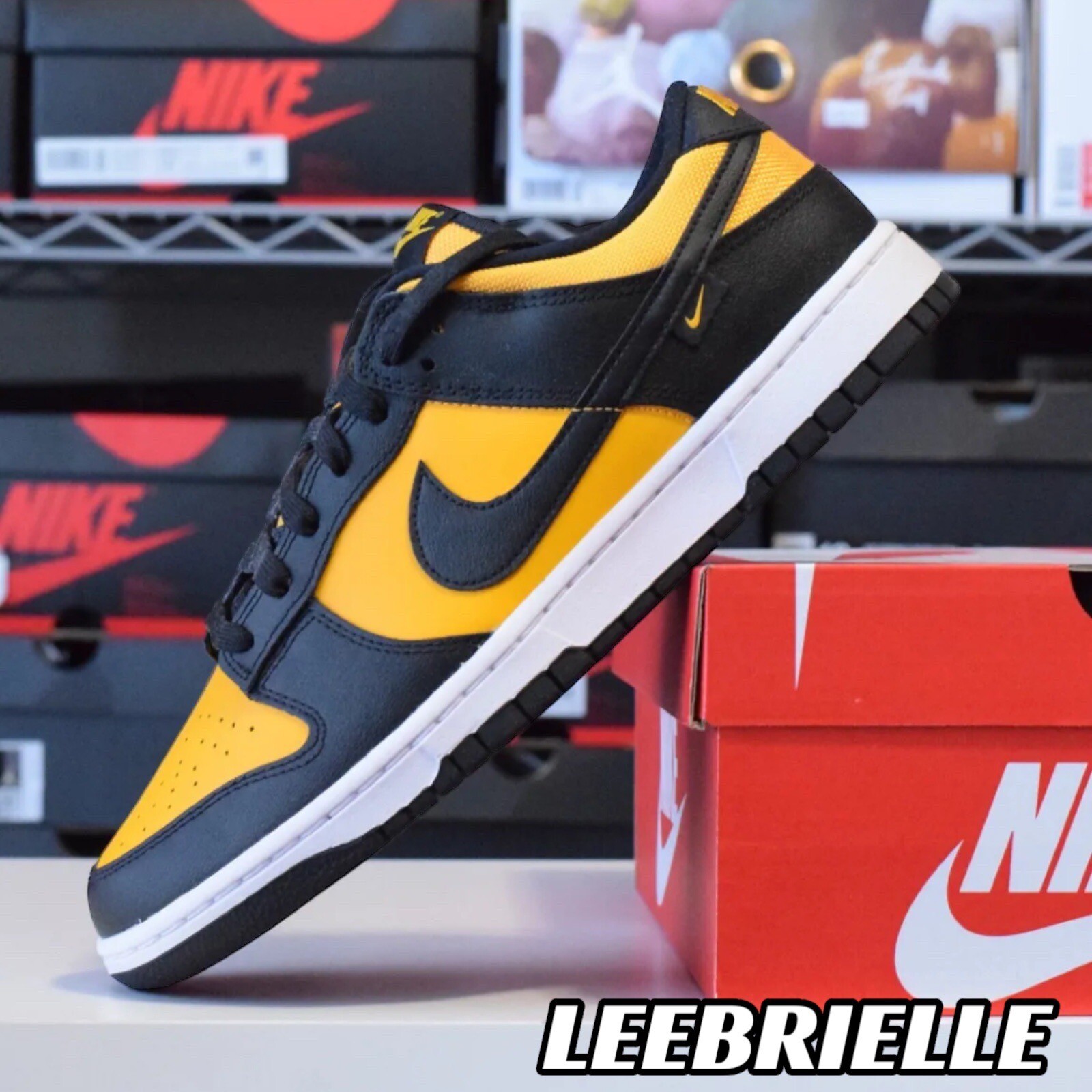 Nike Dunk Low Reverse Goldenrod Black University Gold FZ4618-001 Men’s Size New