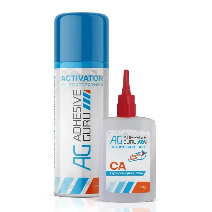 Adhesive Guru CA Glue with Activator (1.7 oz 1 Pack, & Kit
