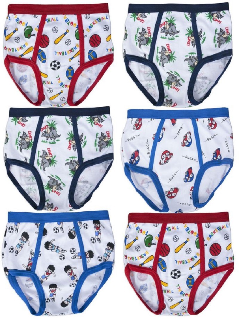 3 6 Boys Soft Cotton Briefs Cartoons Designs Animals Lot NEW Underwear S~XL