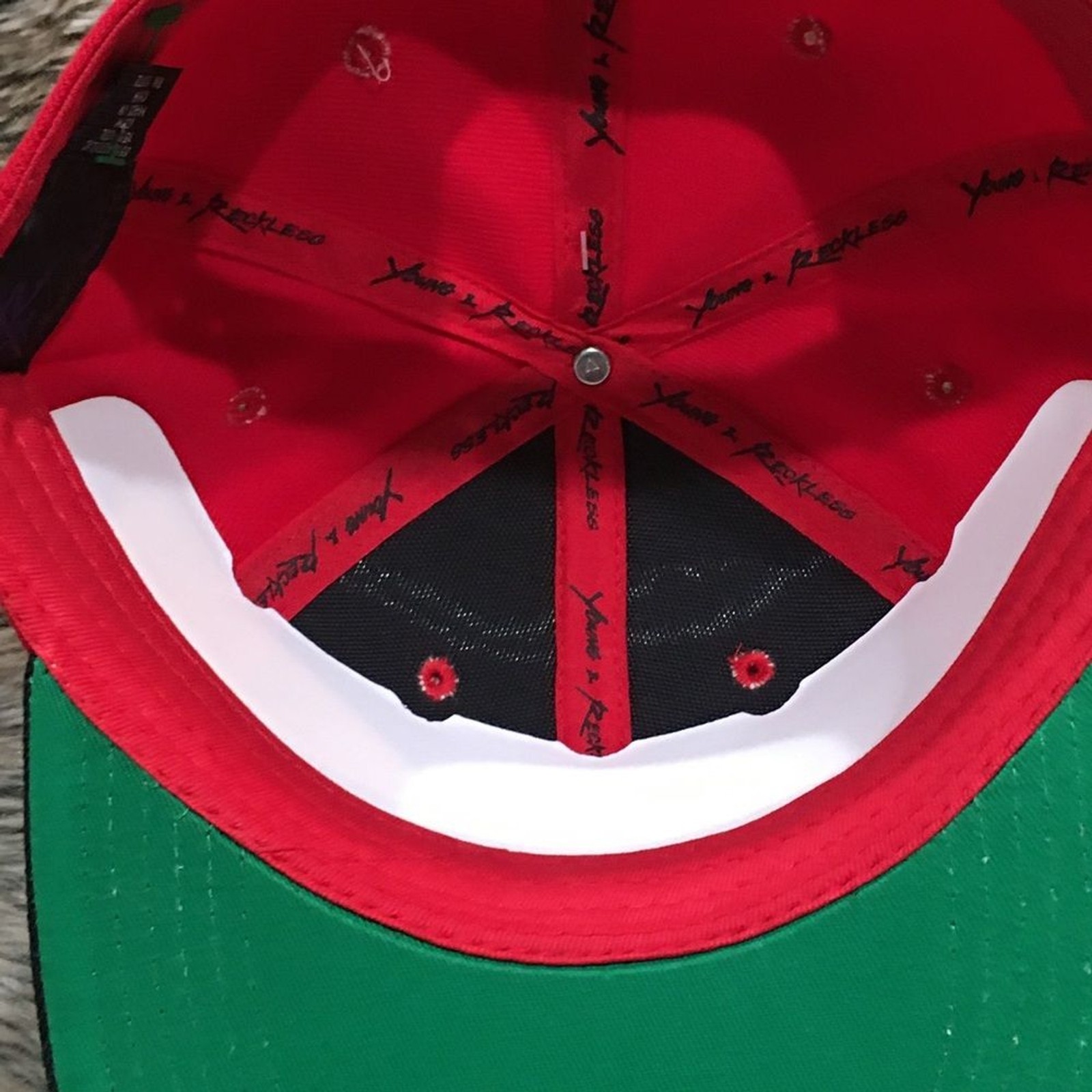 Y&R Young and Reckless Los Angeles Snapback Hat Black Red Cap!!! NWT