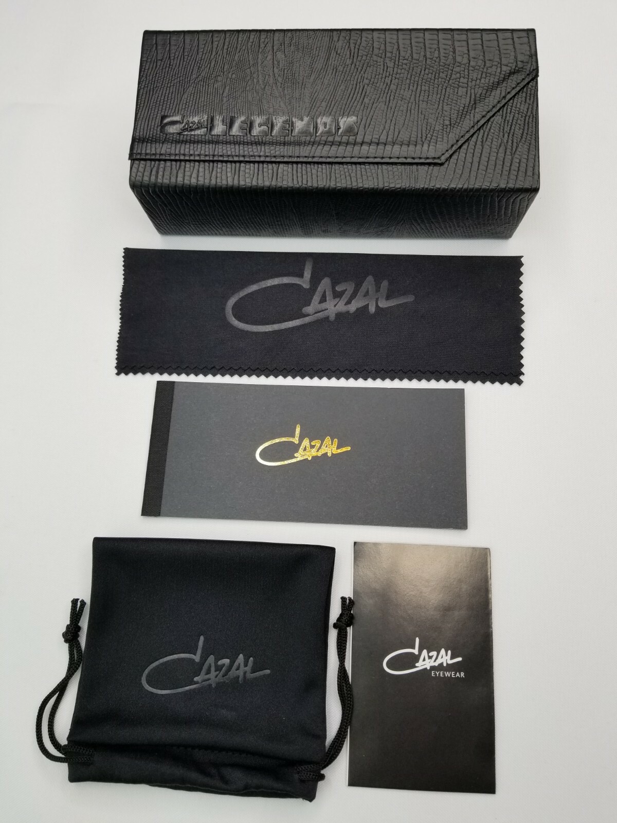 CAZAL LEGENDS MOD. 669 COL. 001 BLACK GOLD PLATED SUNGLASSES MADE IN GERMANY
