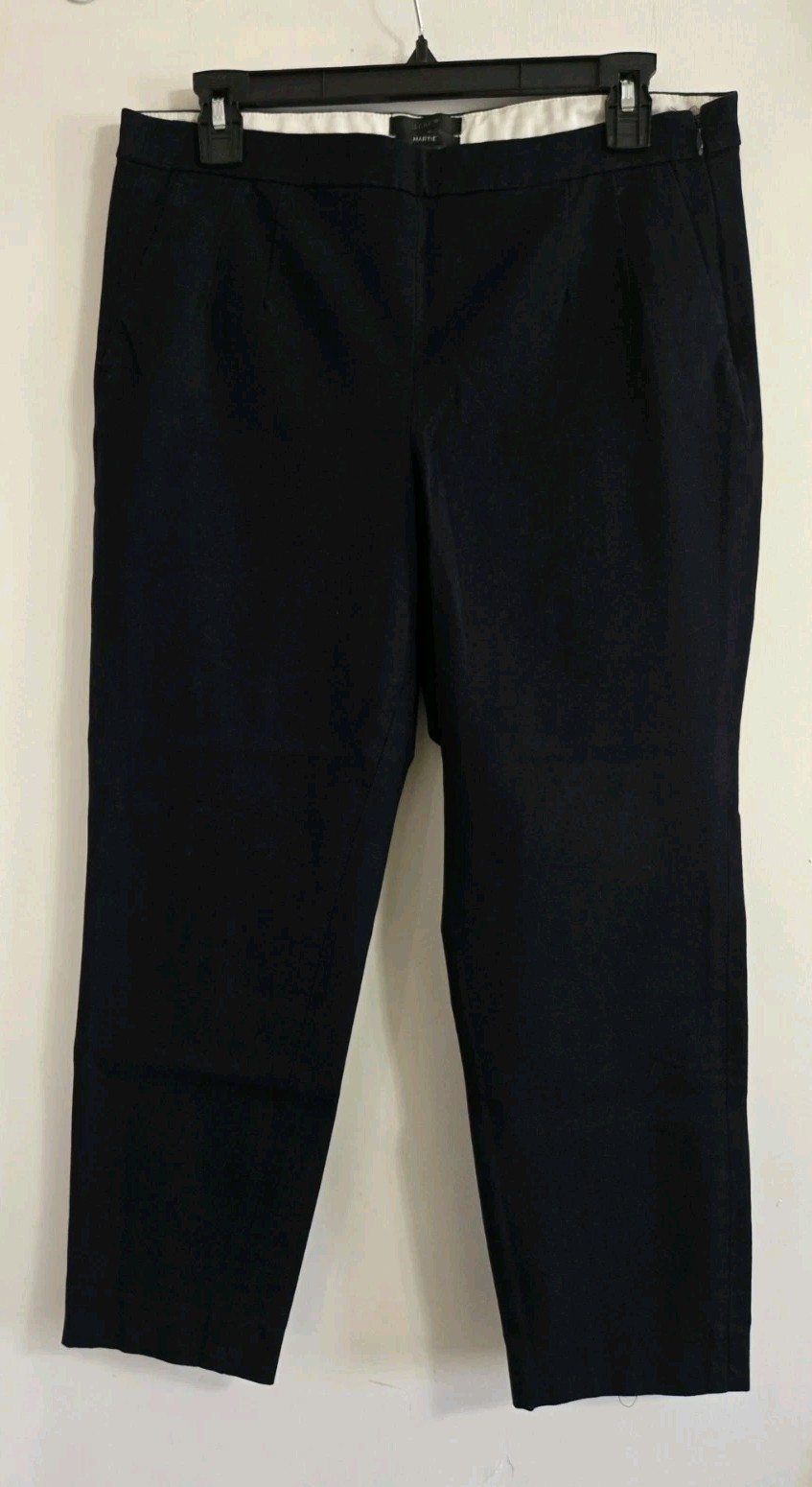 J. Crew Martie pants in Bi-stretch Cotton Black size 10