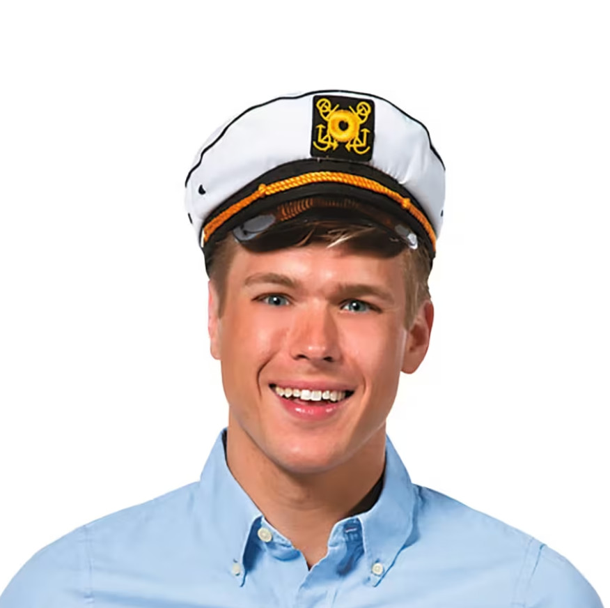 Captain Hat Adult Nautical Sailor Costume Accessory Free Ship US