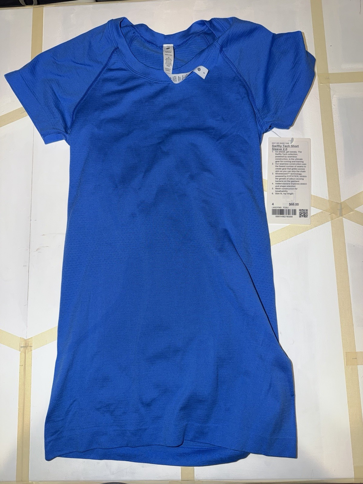 Lululemon Swiftly Tech Short Sleeve 2.0 Women’s Blue Size 4
