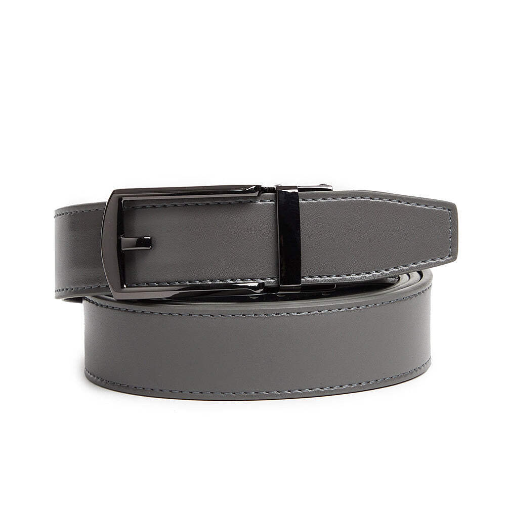 Men’s Ratchet Belt Genuine Leather Mens Belt with Slide Ratchet Belts for men