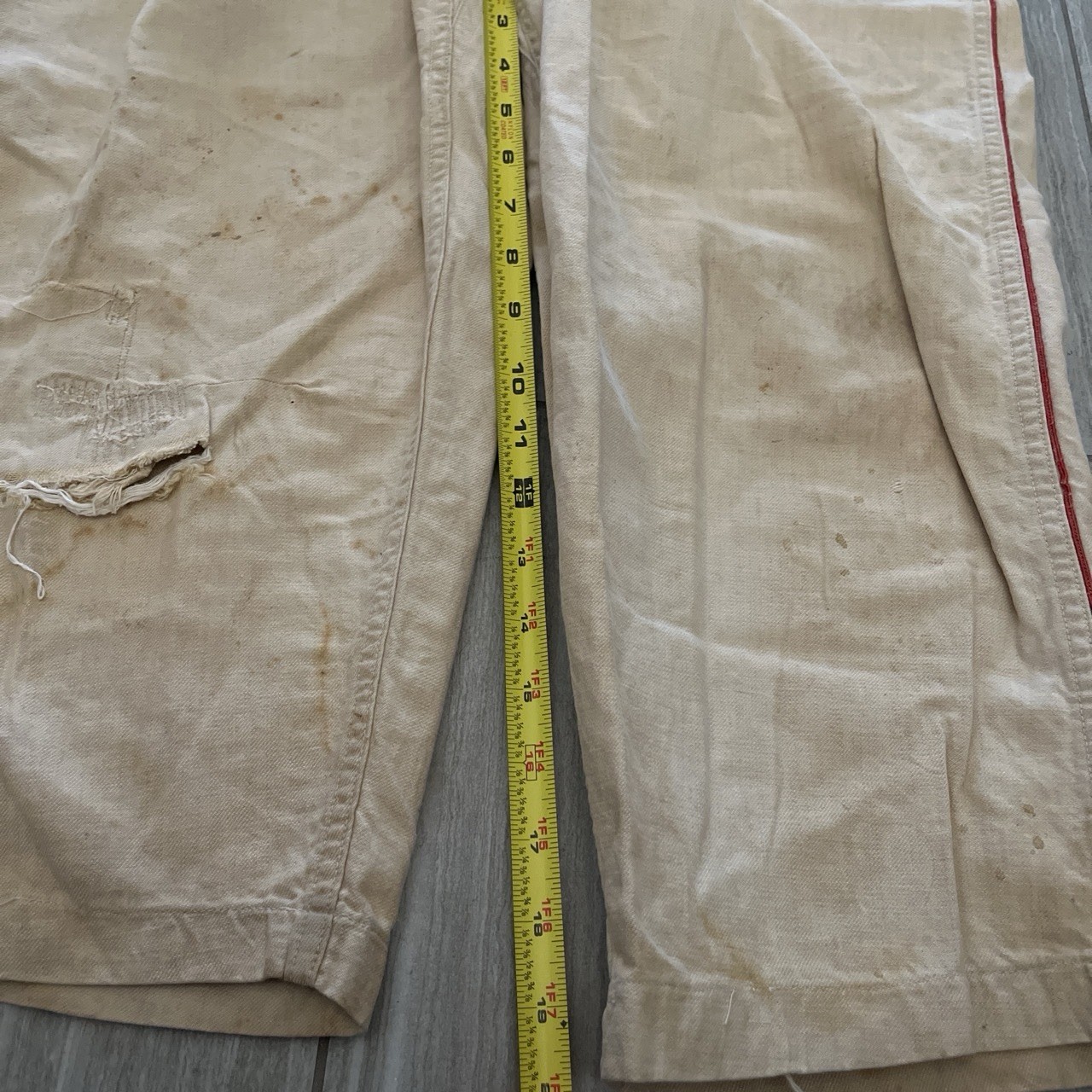 30s / 40s true vintage Spalding Bros Men’s Beige Cotton Canvas Pants 34W