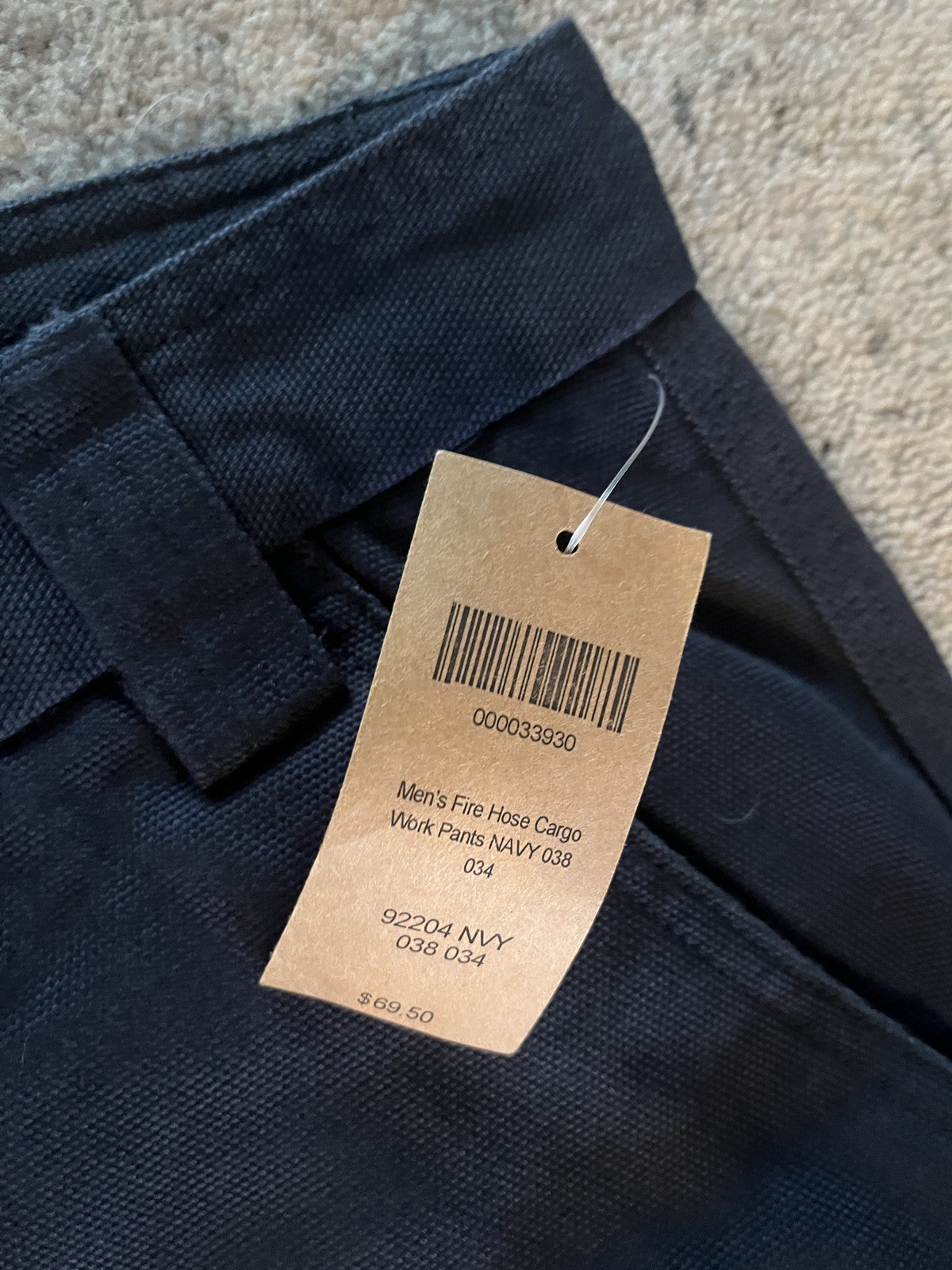Duluth Trading Co. NWT Flex Fire Hose Foreman Pants Men 40×32 Navy Relaxed Fit