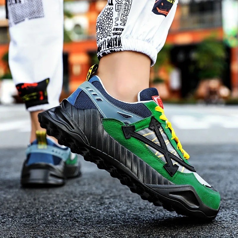 Men’s Fashion Chunky Sneakers Breathable Casual Walking Shoes Lightweight Athlet