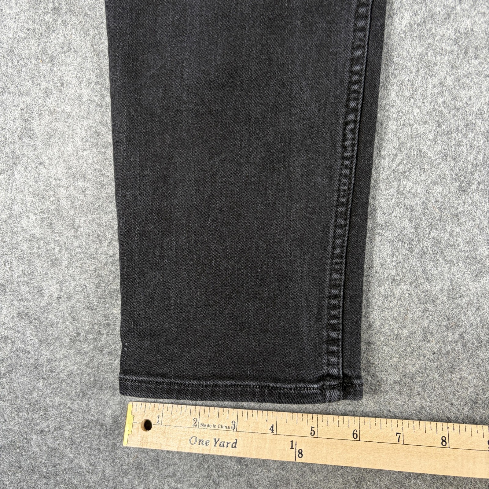 Hudson Zack Skinny Jeans Mens 38×32 Black Stretch Denim Charcoal Wash Pants
