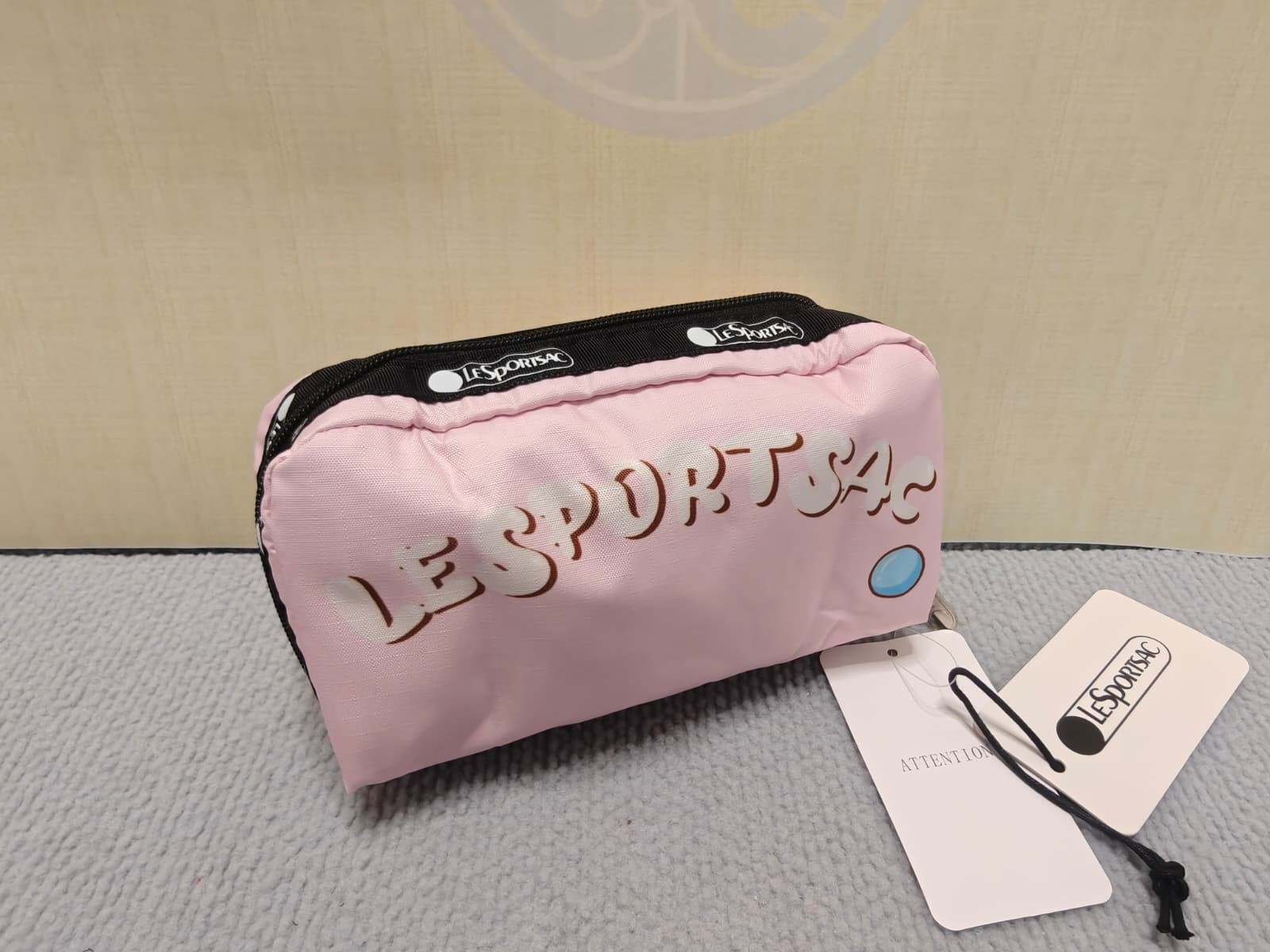 US STOCK & SHIP LeSportsac rectangular cosmetic pouch LSA