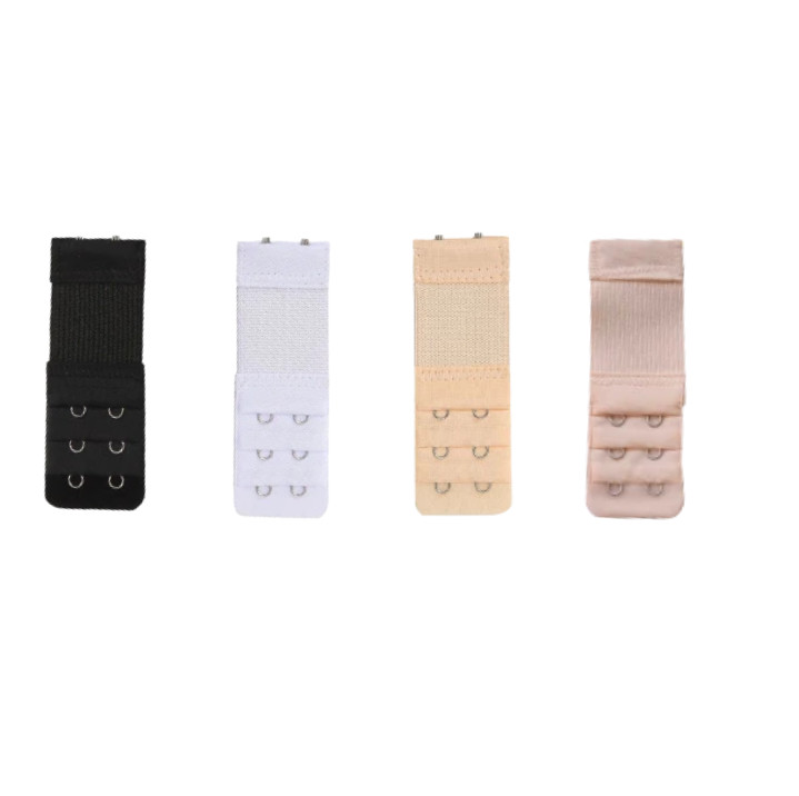 4Pcs Adjustable Bra Extender 2/3/4 Hooks with Elastic Underwear Strap Extension