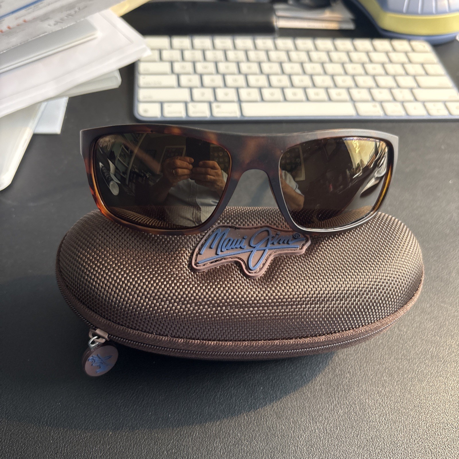 Maui Jim Byron Bay MJ 746-10M 62 19L Tortoise Sunglasses Polarized Brown Lens