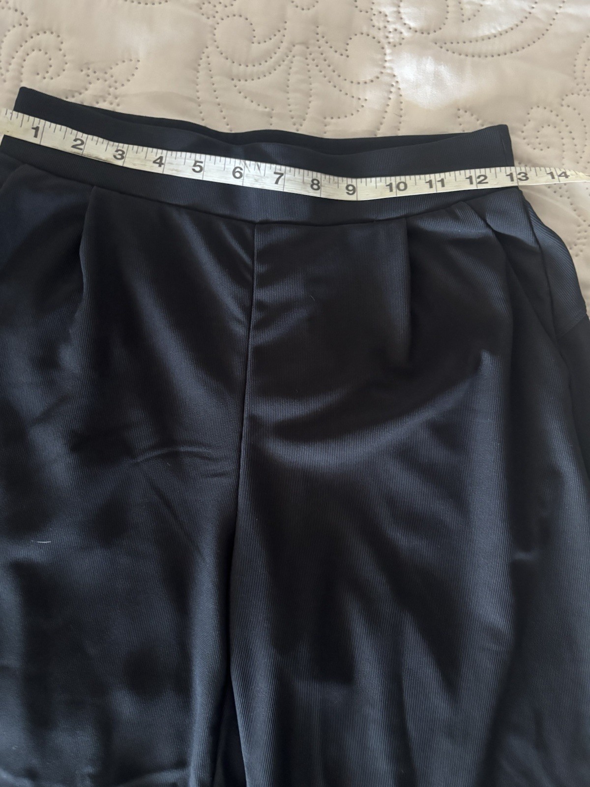 Halara Women’s Black Solid High Rise Pleated Wide-Leg Pull-On Stretch Pants XS