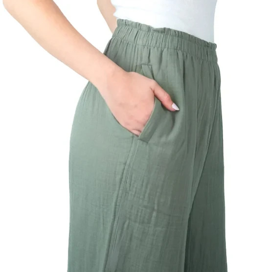 Coldwater Creek Women’s Cotton Gauze Pull-On Pant