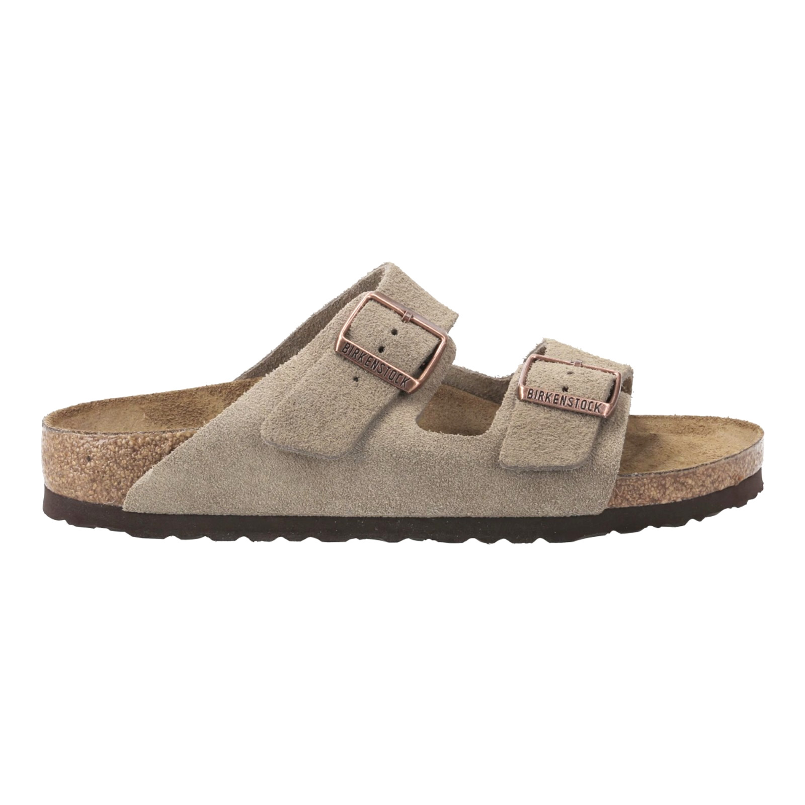 Birkenstock Arizona Suede Taupe Soft Footbed Summer Sandals Unisex Select Size