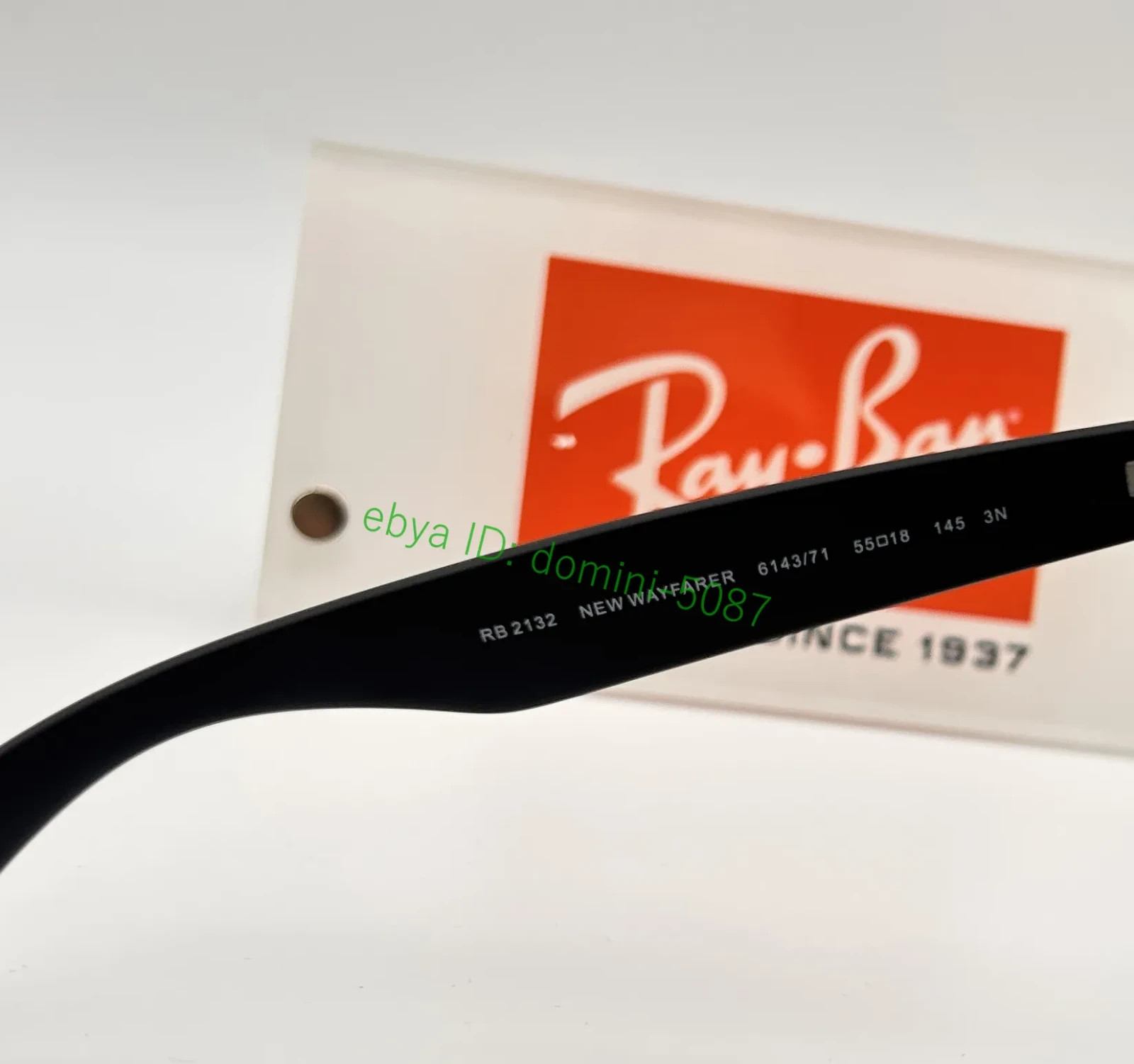 Ray-Ban RB2132 New Wayfarer Classic Sunglasses 55-18 Grey Gradient Lens UV400