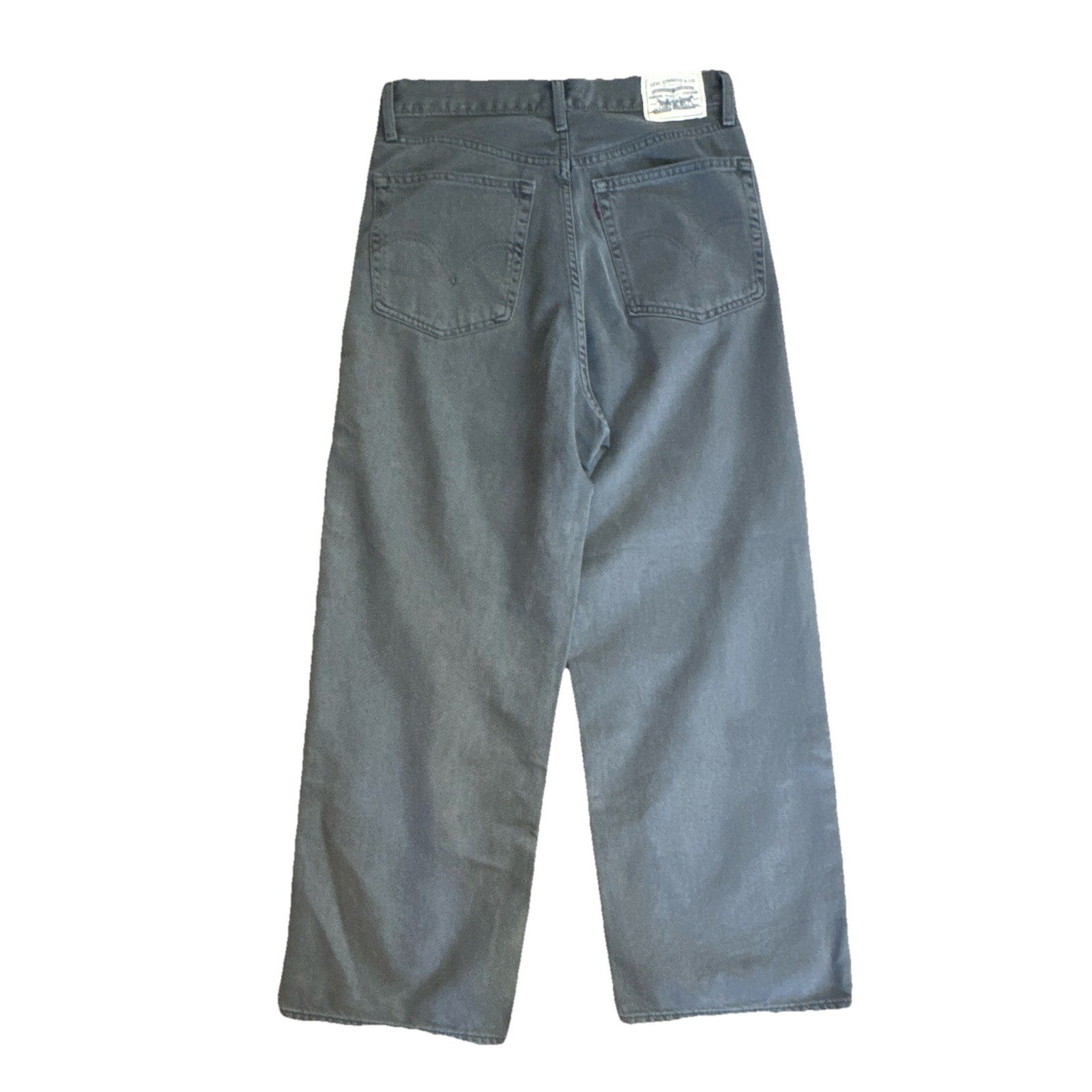 Levi Strauss & Co. Women’s Dark Wash Gray Wide-Leg Loose 5-Pocket Denim Jeans 30