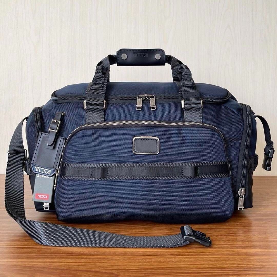 NEW TUMI Alpha Bravo MASON DUFFEL 232722 Navy Blue Bag Boston Bag Golf Bag