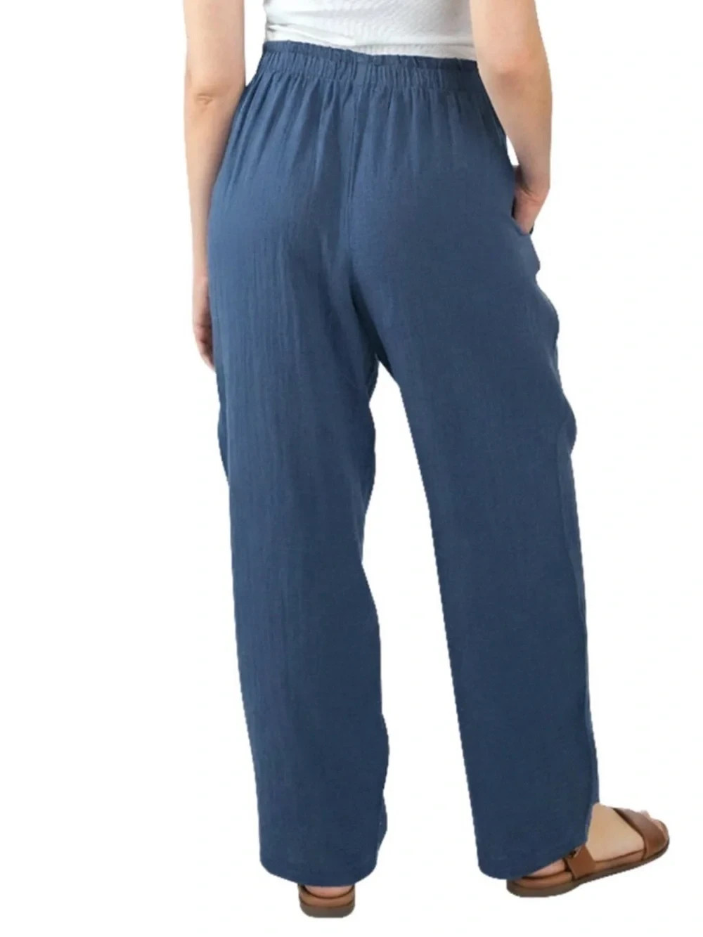 Coldwater Creek Women’s Cotton Gauze Pull-On Pant