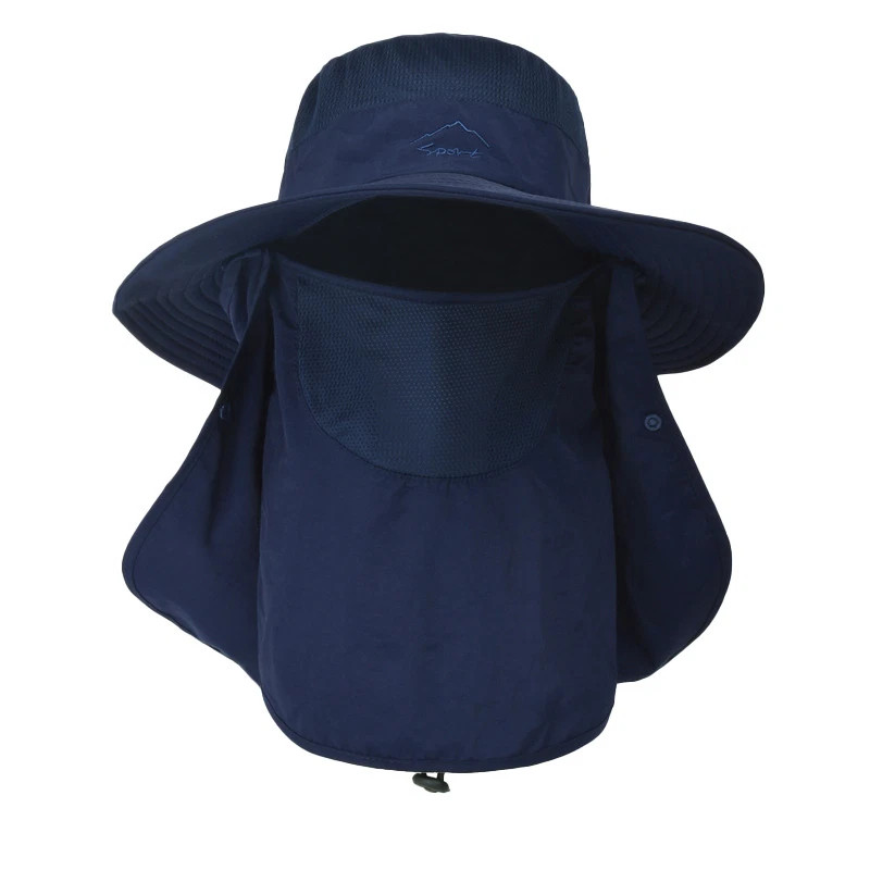 Wide Brim Sun Hat UV Protection Bucket Cap For Hiking Camping Fishing Safari Men
