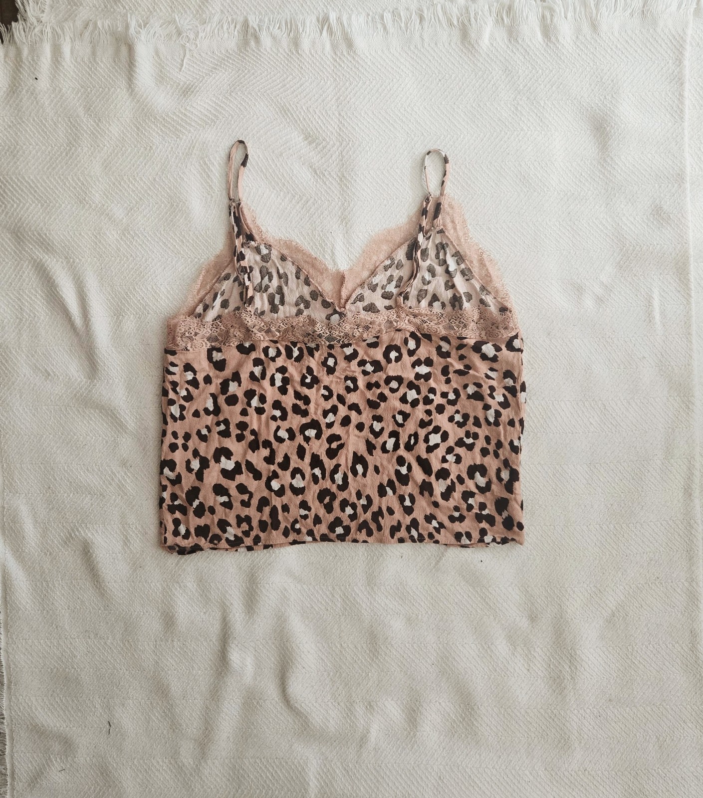 Forever 21 Animal Print Leopard Lace-Trim Cami