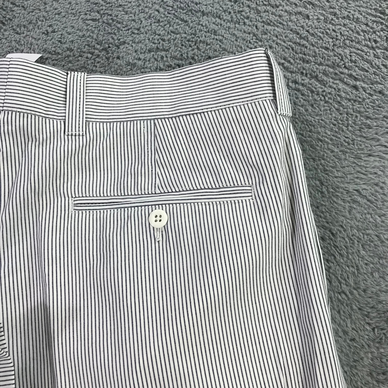 New Todd Snyder Pants Mens 34 Pleated Striped Officer Trousers Button Fly $298