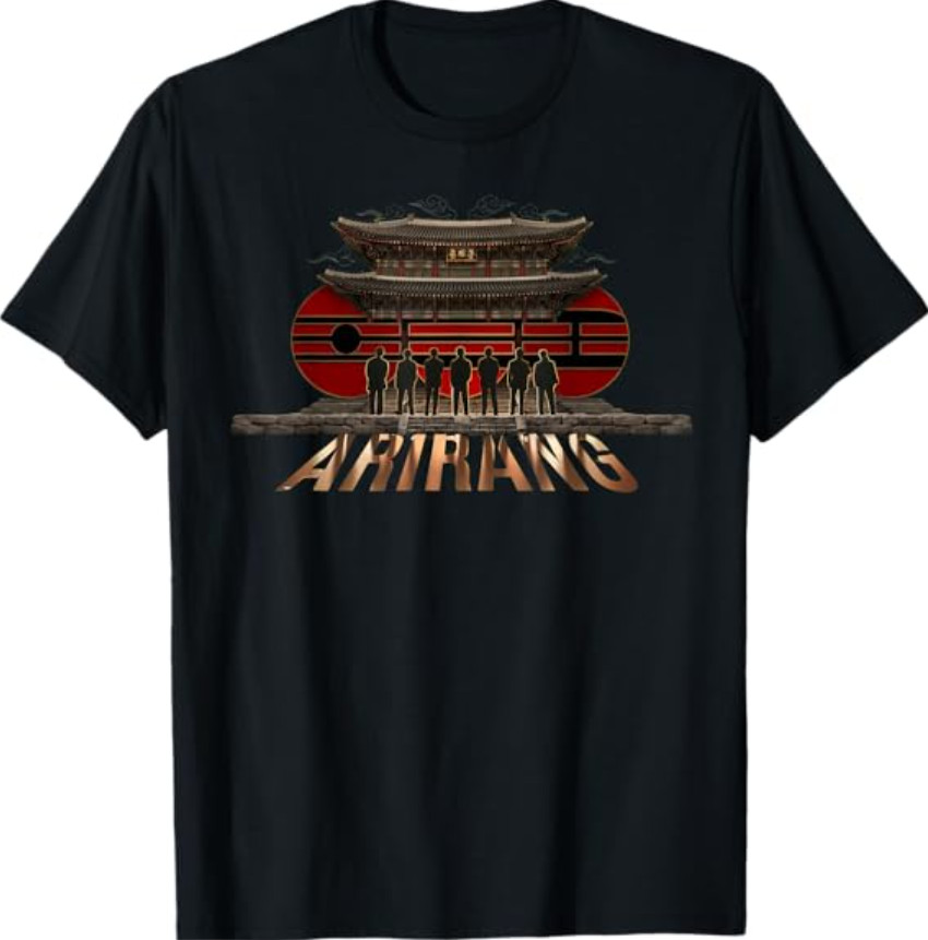 Retro Basic Quote Arirang Korean Hangul Style T-shirt