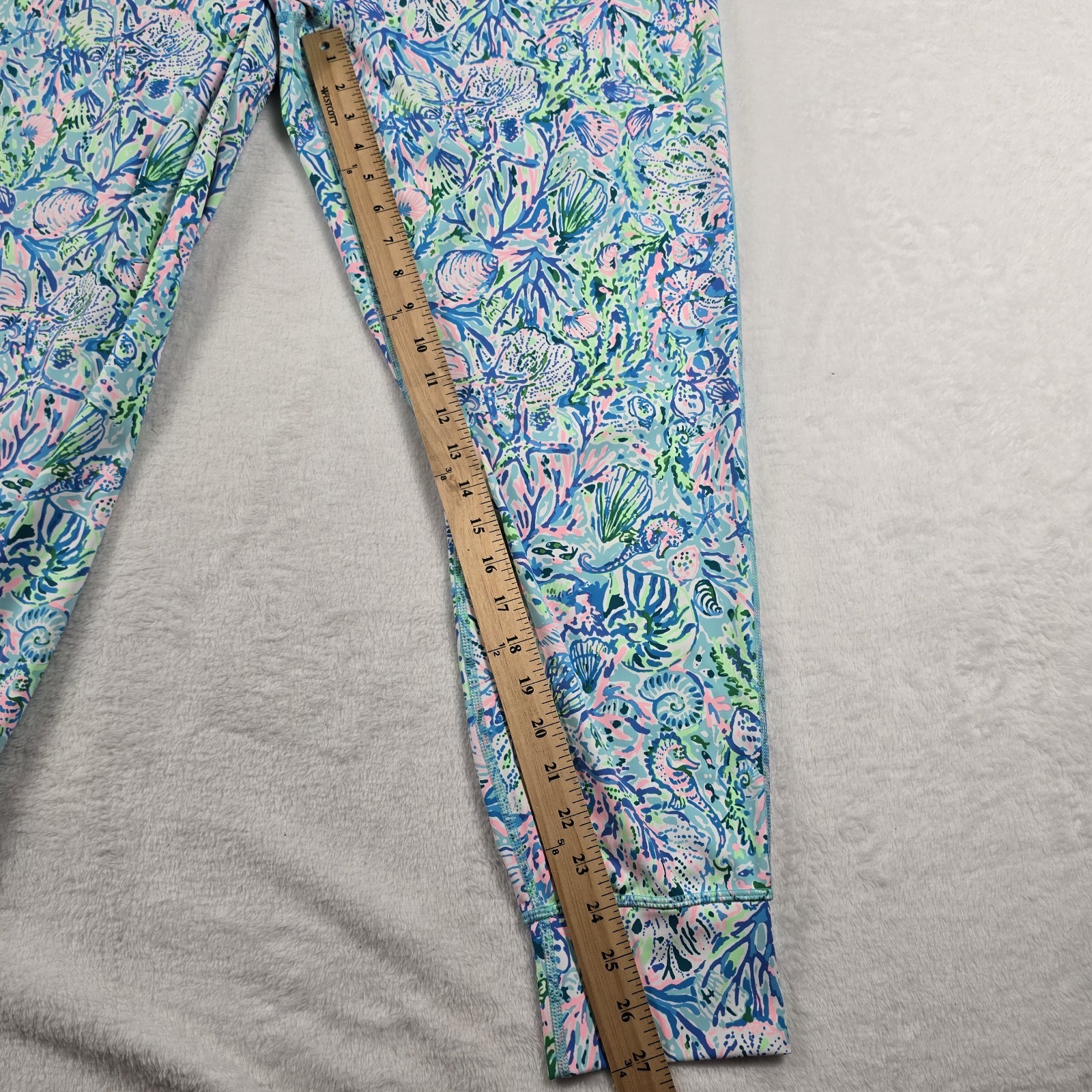 Lilly Pulitzer Luxletic Island Women’s Mid Rise 28″ Jogger UPF 50+ Size XL