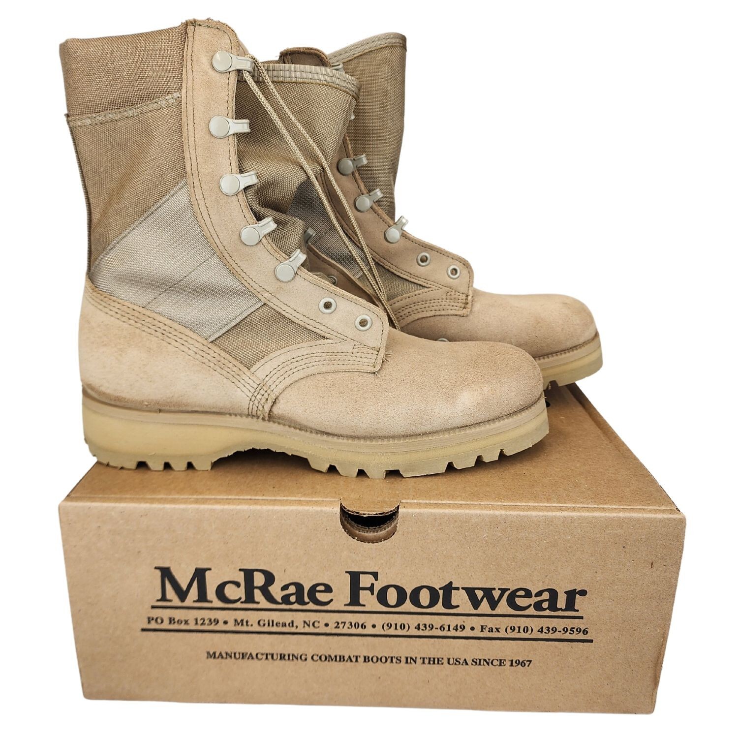 New Tan McRae 3 Layer Army Combat Boots *mocinc.1982*
