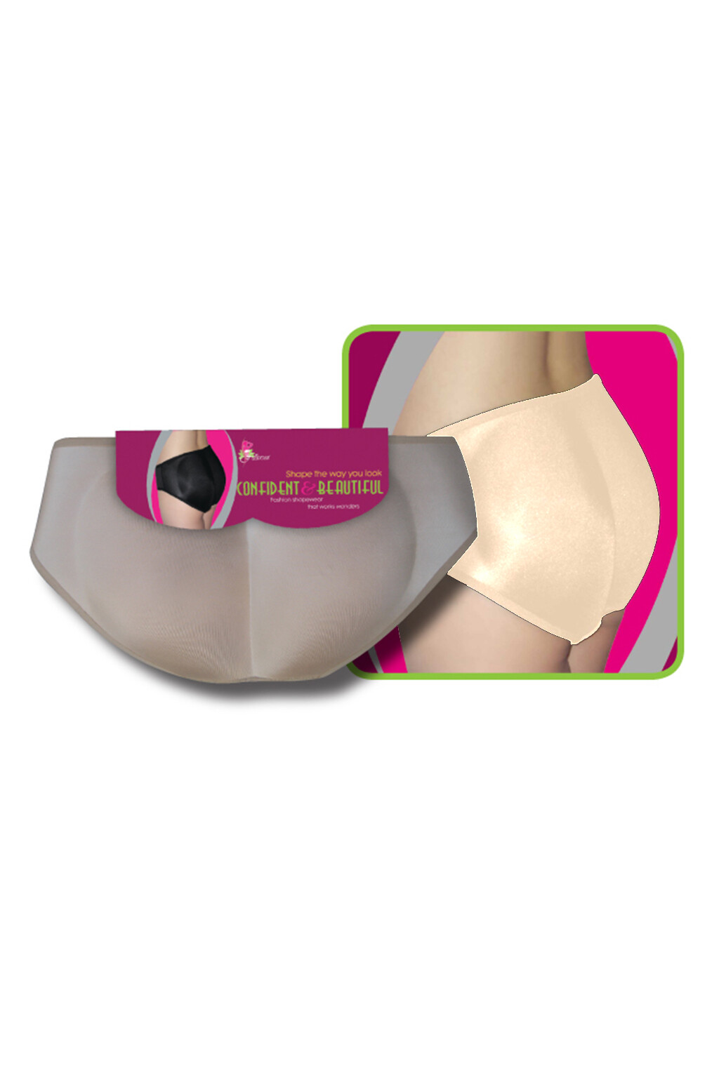 Padded Panties Booty Enhancer Thick Built-in Pads Butt Booster S M L XL 2XL 7011