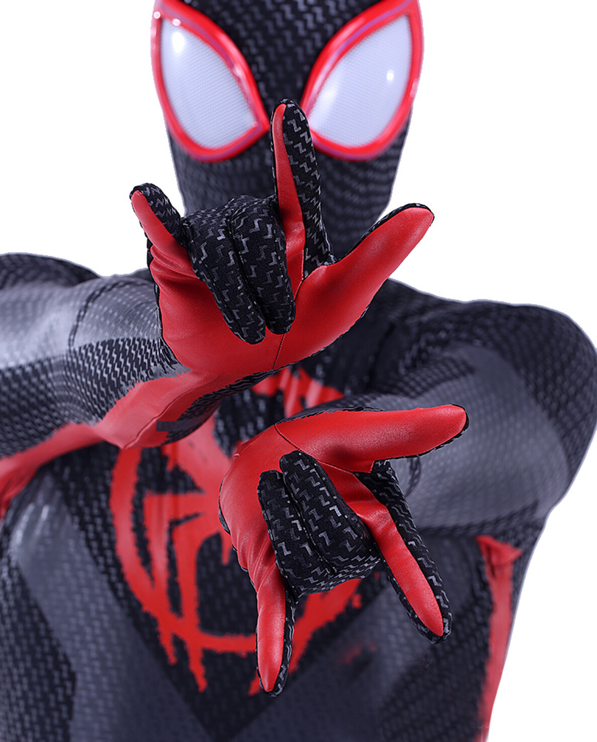 Upgraded Miles Morales Spiderman Jumpsuit Armor Suit Costume Cosplay Halloween