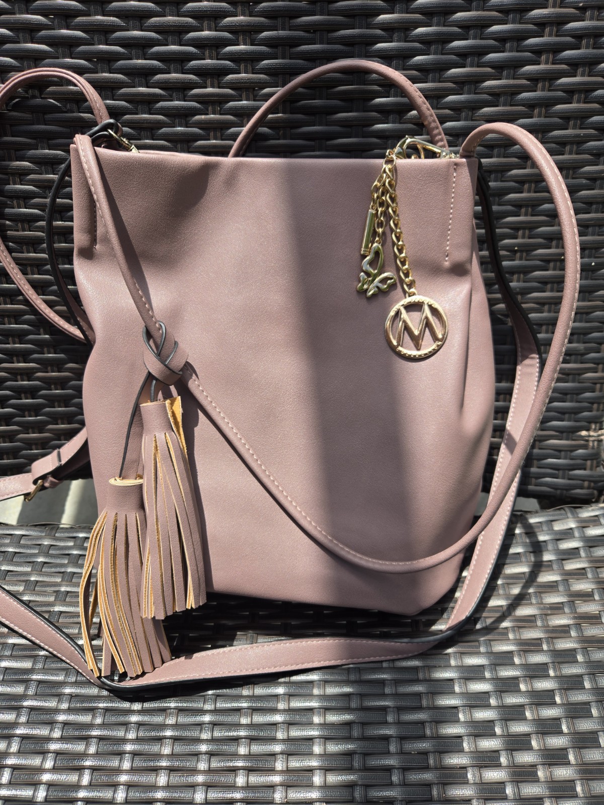 Mia & Farrow Mauve Crossbody Bag