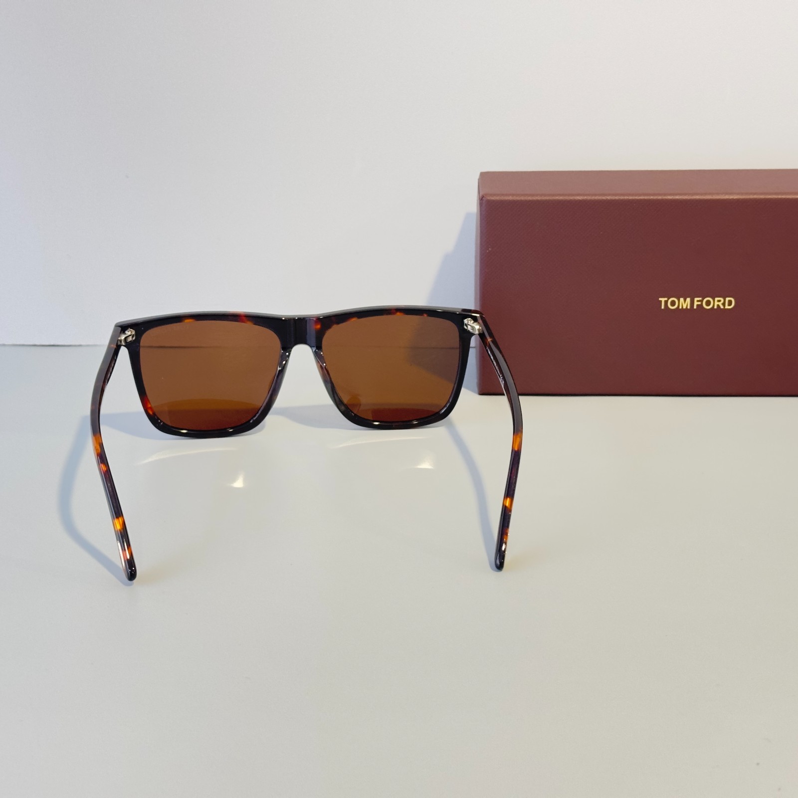 Tom Ford FT0832 Havana Frame Brown Lenses Men’s Square Sunglasses With Box