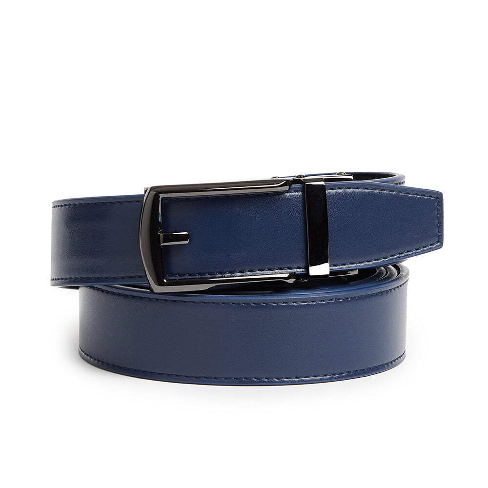 Men’s Ratchet Belt Genuine Leather Mens Belt with Slide Ratchet Belts for men