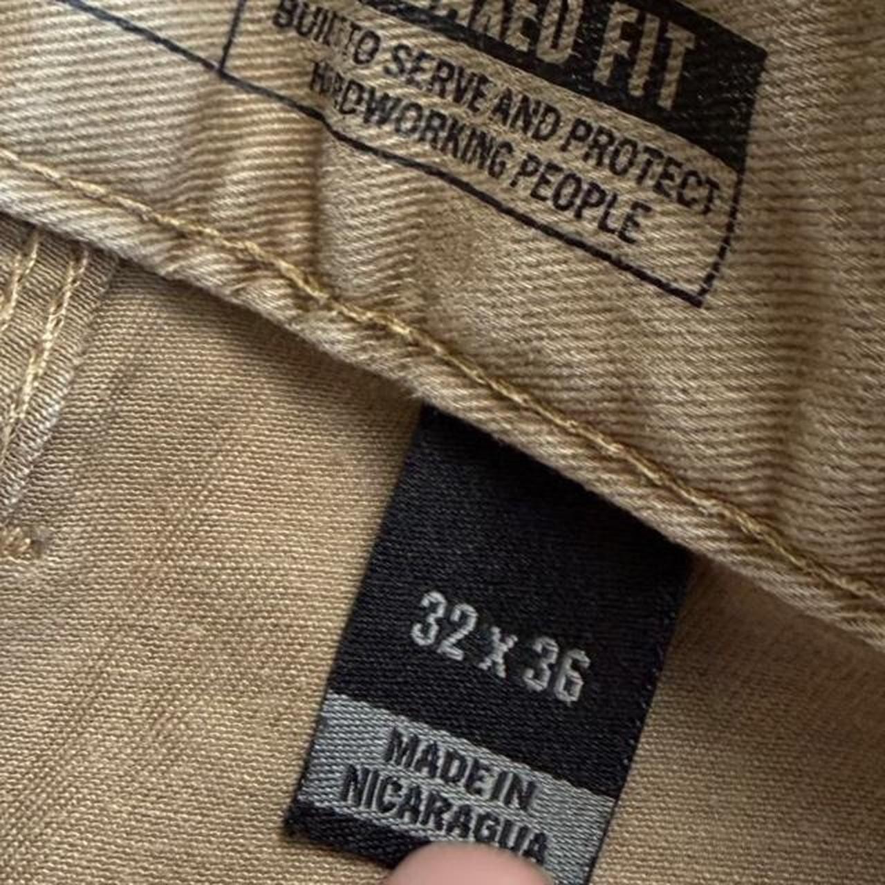 BAGGY TAN CARPENTER WORKPANTS WITH POCKET DESIGN AND GREAT QUALITY