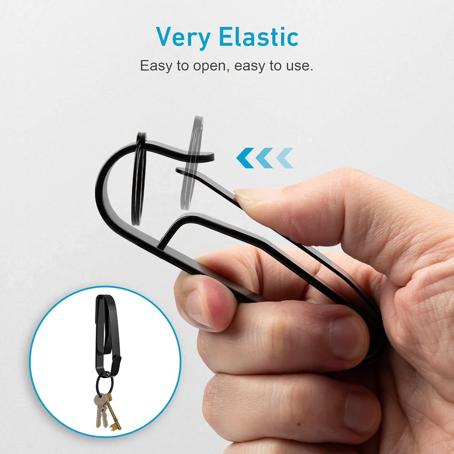 Duty Belt Key Holder, 2PCS Superior Key Ring Holder, Upgraded Quick Release Belt