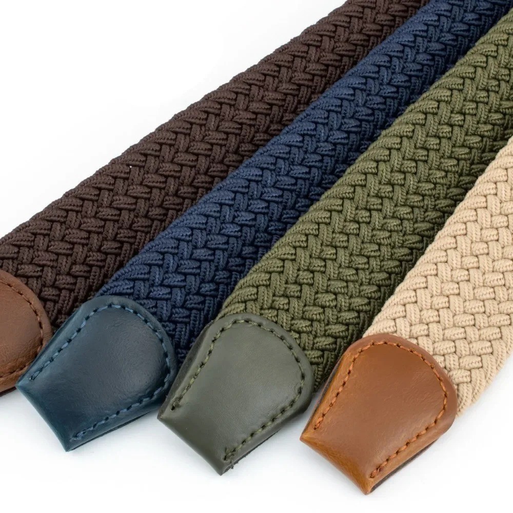 Elastic Fabric Braided Belt,Enduring Stretch Woven Belt for Unisex Men/Women/Jun