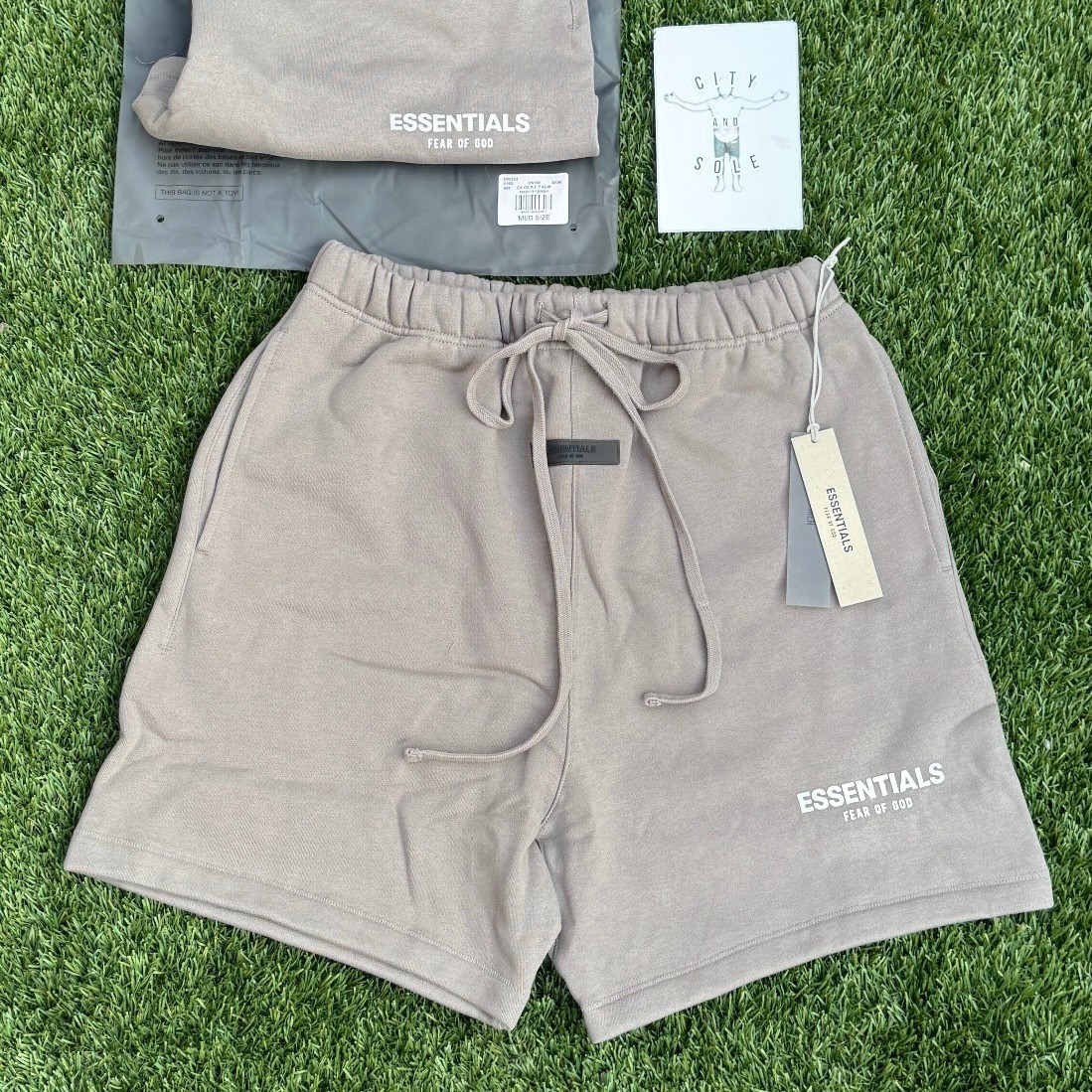 Fear Of God Essentials Shorts – AUTHENTIC – Desert Taupe – XXS-XXL