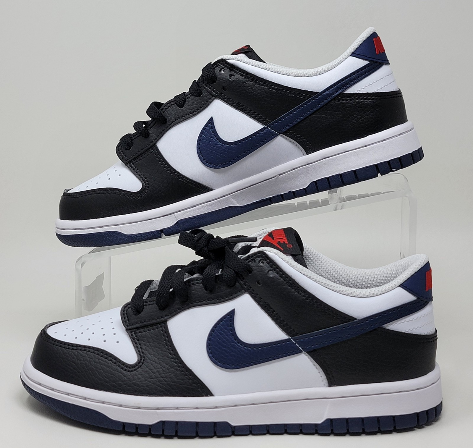 Nike Dunk Low Navy Blue Panda Black Sneakers Shoes Youth Size 5Y HJ9202-001 New