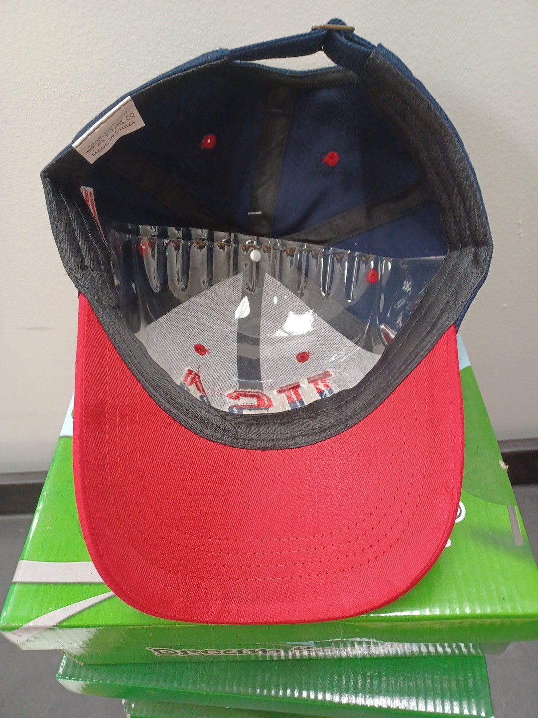 USA Flag Baseball Cap for Unisex Cotton Snapback America Trucker Hat Navy Blue
