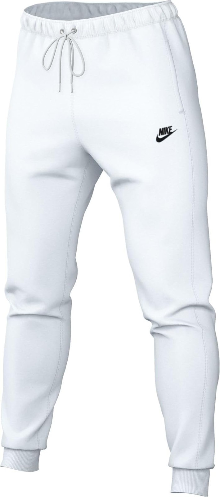 Nike Men’s Club Joggers, White/White/Black – White/White/Black – XX-Large
